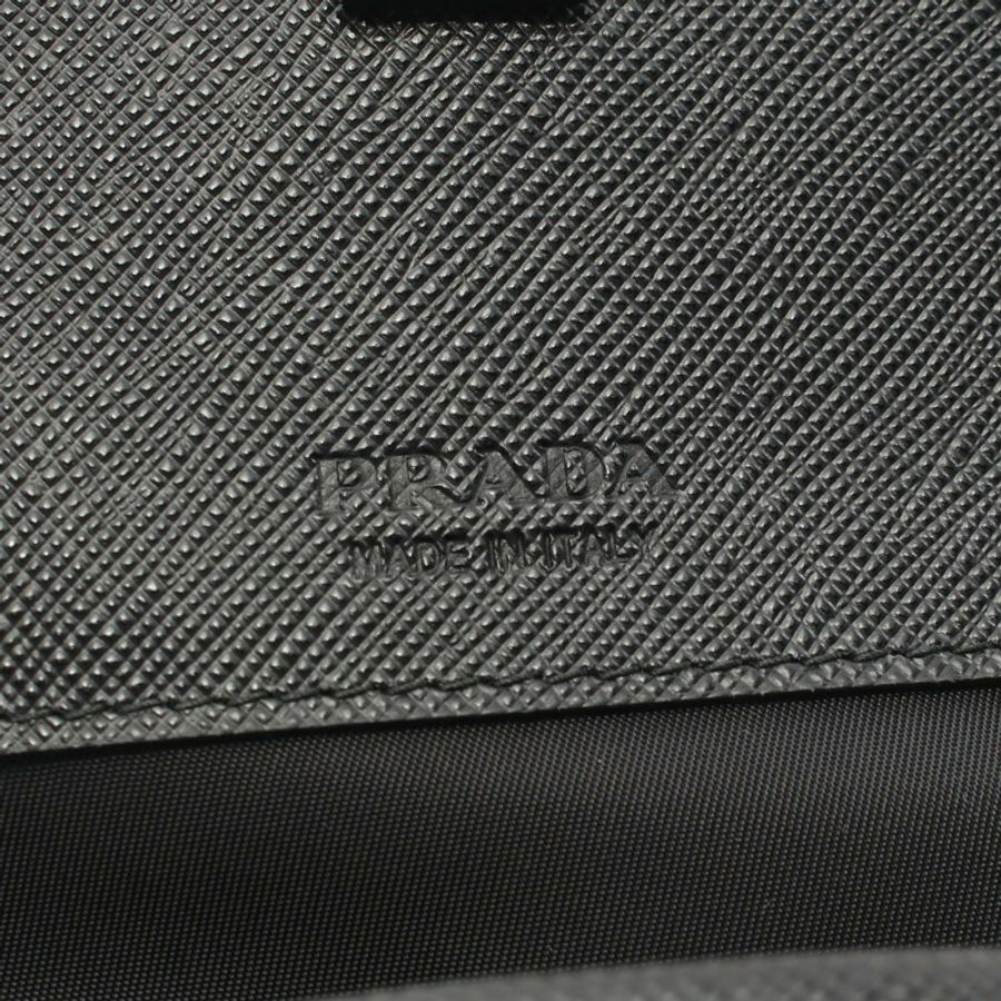 PRADA TESSUTO+SAFFIAN 肩背包 2ZH1092DMHF0002 尼龍 Saffiano 皮革 黑色 全新 女士-3