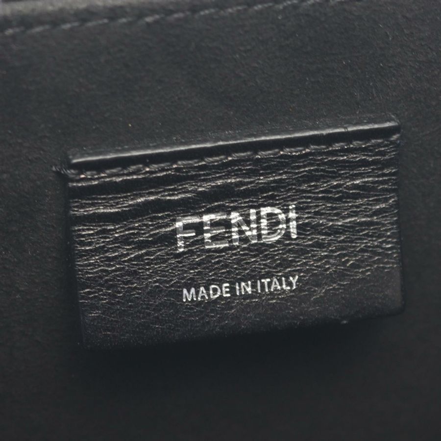FENDI 盒子造型單肩斜背包,黑色皮革,二手,男女通用-3