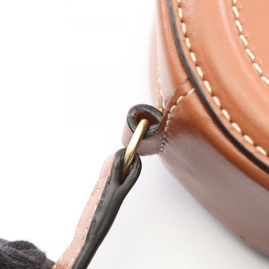 CELINE 橢圓形斜背包 Cuir Triomphe 皮革肩斜背包 二手-4