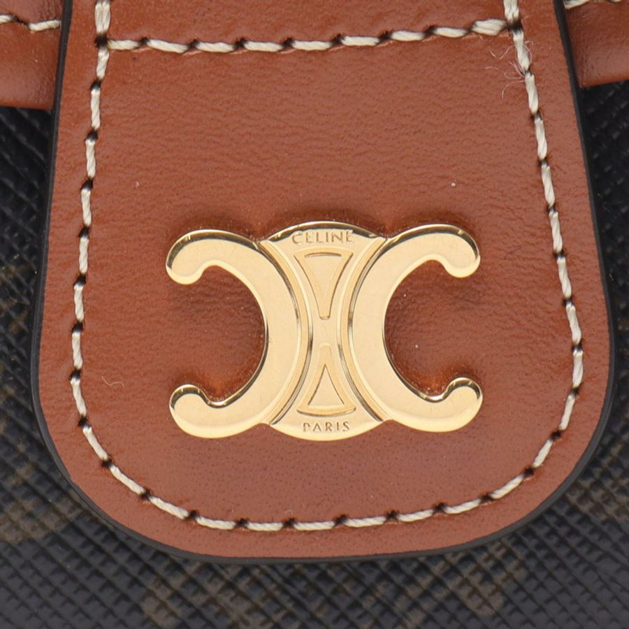 CELINE Triomphe Mini Besace 肩斜背包 196702BZJ.04LU 帆布二手-3