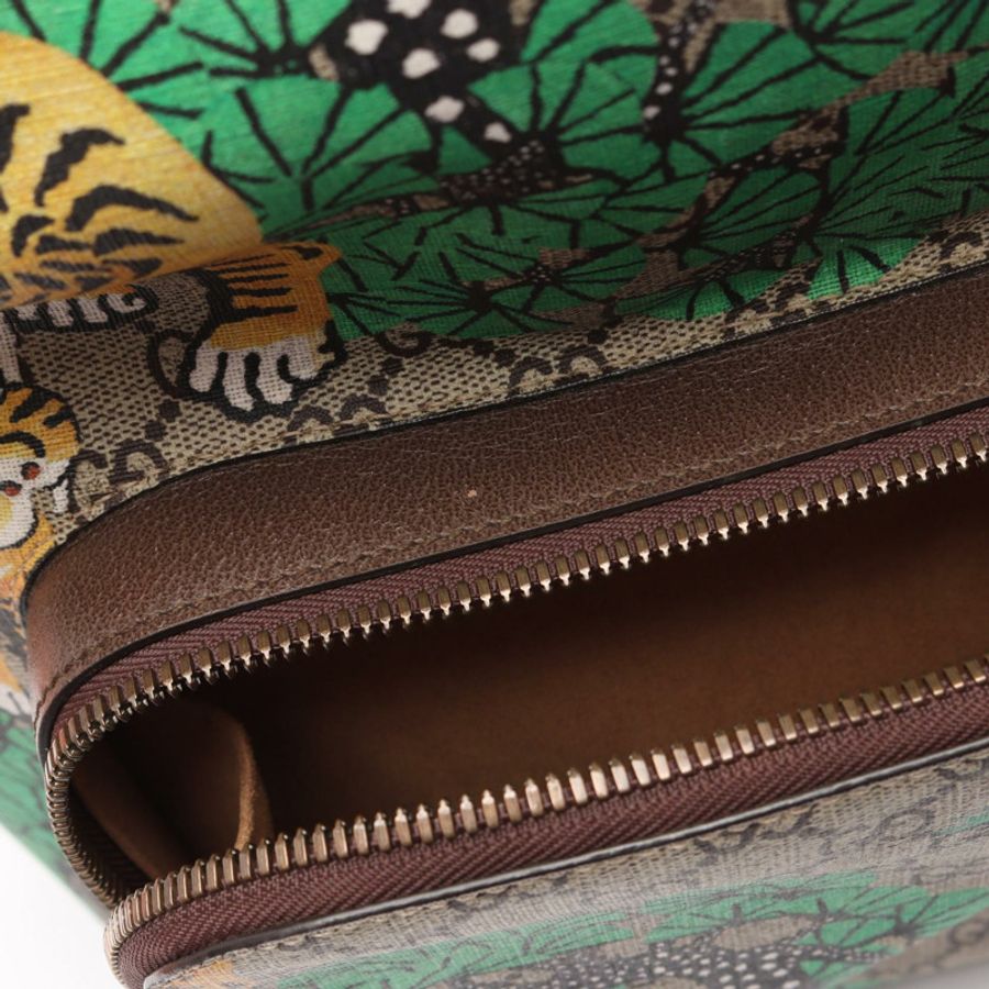 GUCCI GG Supreme Bengal Sherry Line 雙肩包 428027 帆布皮革 二手-4