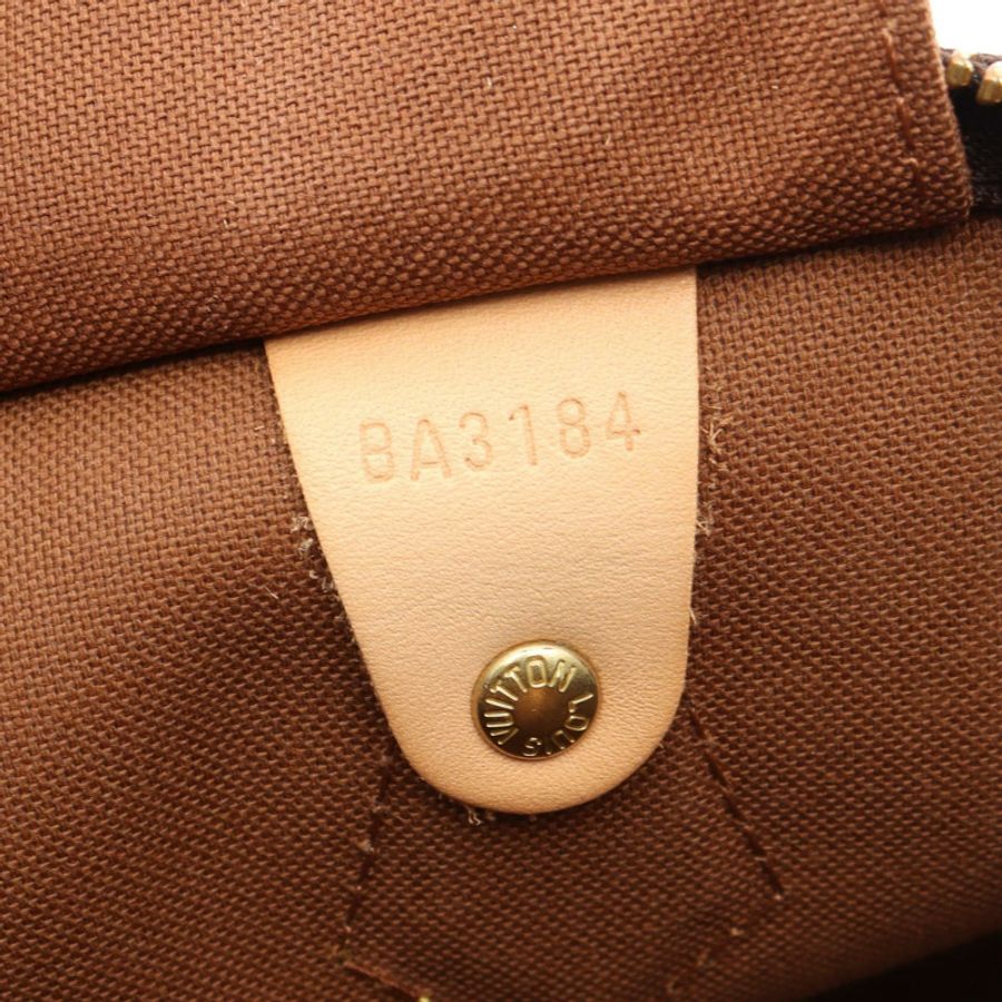 路易威登 Speedy 35 手提包 M41524 Monogram 皮革棕色二手女士 LV-4