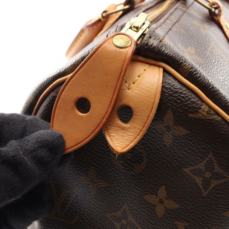 路易威登 Speedy 35 手提包 M41524 Monogram 皮革棕色二手女士 LV-6
