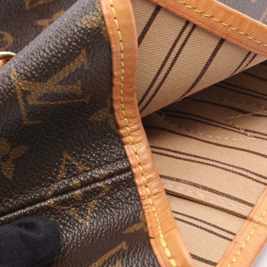 路易威登 Neverfull MM 手提單肩包 M40995 Monogram 皮革 棕色 二手-8