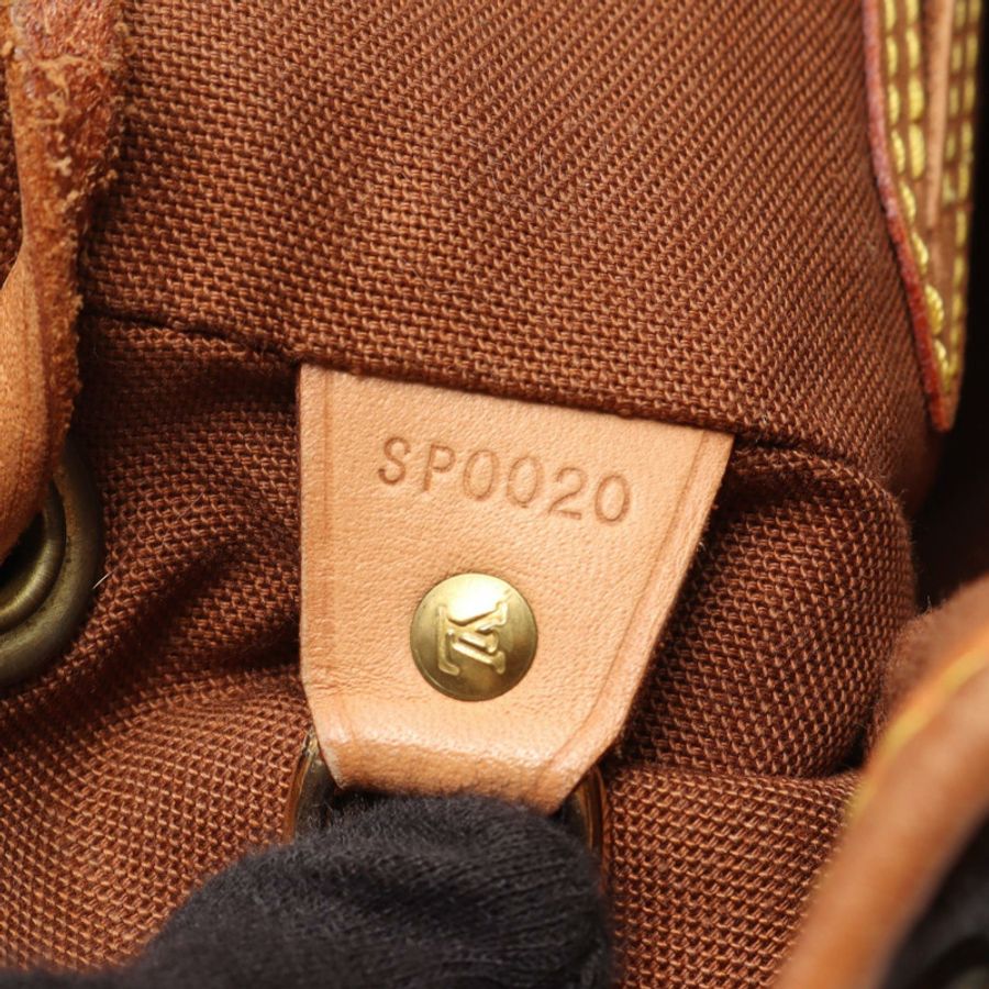 路易威登 Montsouris MM 雙肩包 M51136 Monogram 皮革 棕色 二手-4