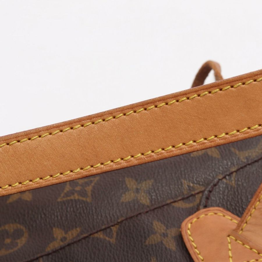 路易威登 Montsouris MM 雙肩包 M51136 Monogram 皮革 棕色 二手-11