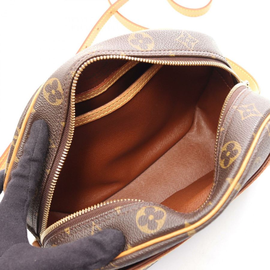 路易威登 Blois 單肩斜背包 M51221 Monogram 皮革 棕色 二手-2
