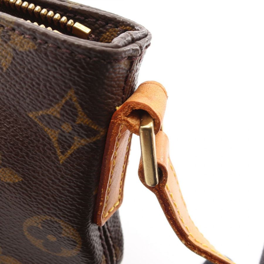 路易威登 Trotter 單肩斜背包 M51240 Monogram 皮革 棕色 二手-10