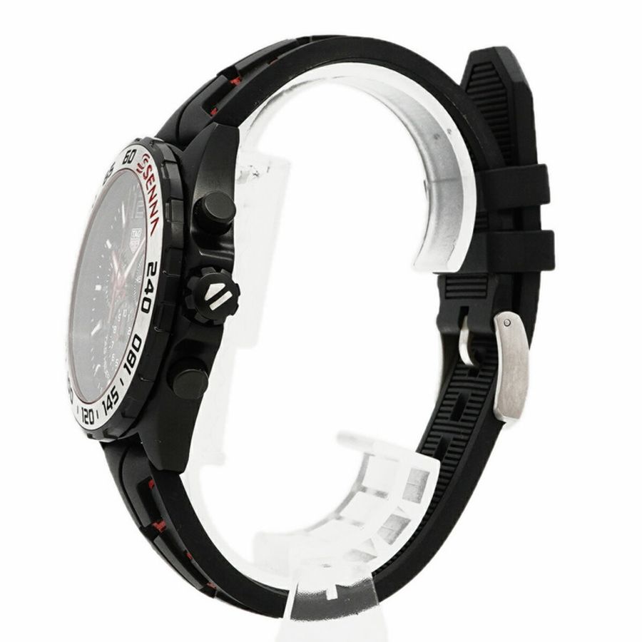 TAG Heuer 豪雅一級方程式賽車艾爾頓·塞納特別版 CAZ1019 黑色錶盤男士腕錶-1
