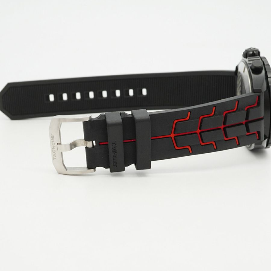 TAG Heuer 豪雅一級方程式賽車艾爾頓·塞納特別版 CAZ1019 黑色錶盤男士腕錶-3