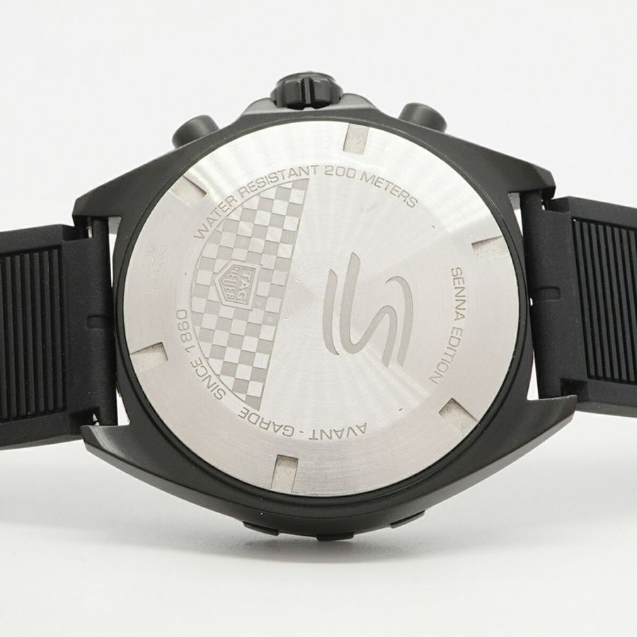 TAG Heuer 豪雅一級方程式賽車艾爾頓·塞納特別版 CAZ1019 黑色錶盤男士腕錶-4