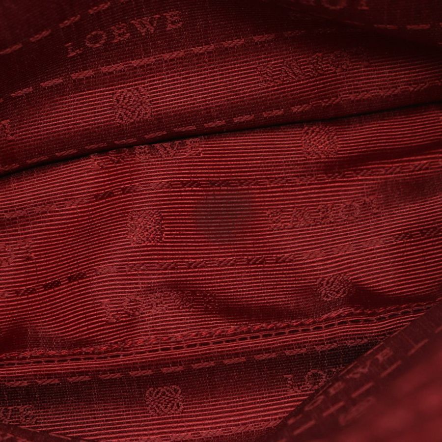 LOEWE Anagram 黑色皮革肩背包,二手,男女通用-4