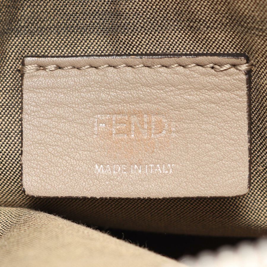 FENDI BY THE WAY 中型單肩斜背包 8BL124 皮革 米色 二手-3