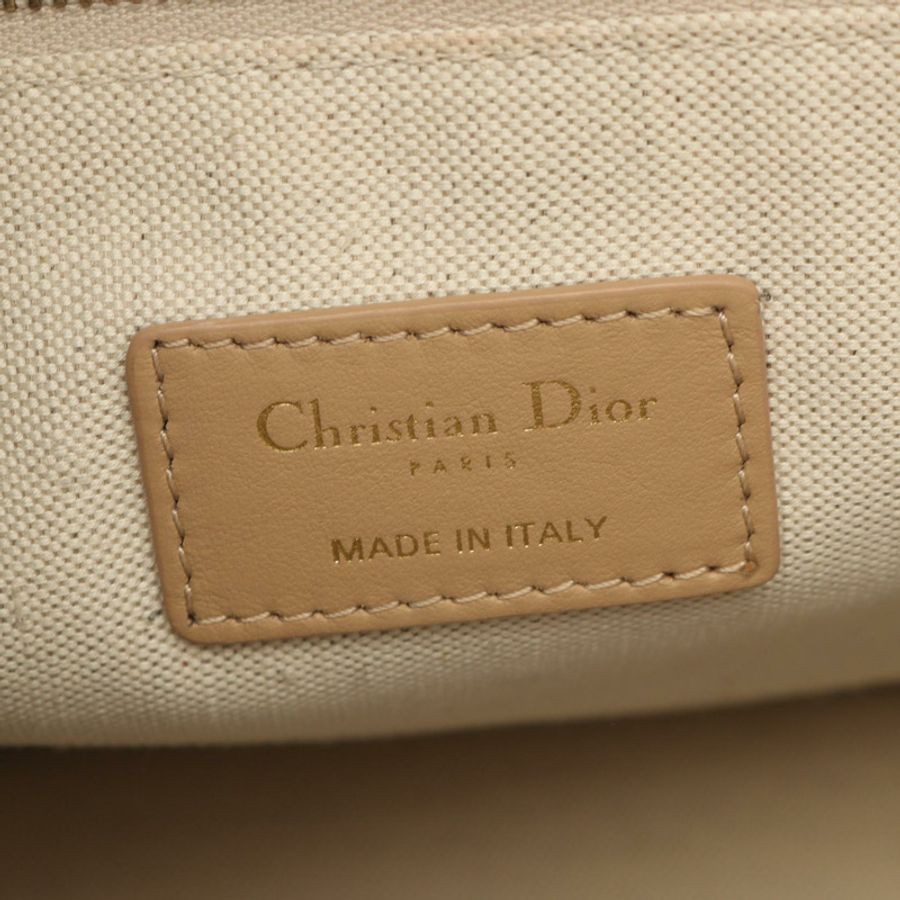 Dior BOOK TOTE Oblique 2WAY 手提包 帆布皮革 米色 白色 二手 女士-3