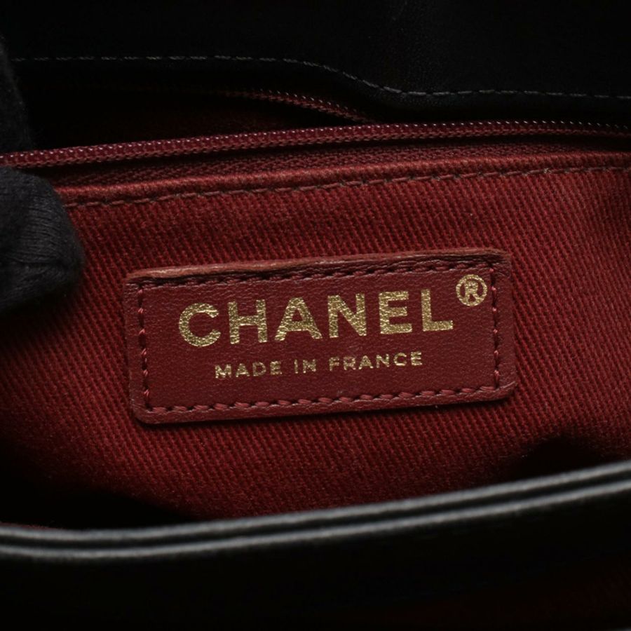 香奈兒 (CHANEL) 絎縫鏈條肩背斜背包 AS0747 皮革 黑色 二手 金色五金-3