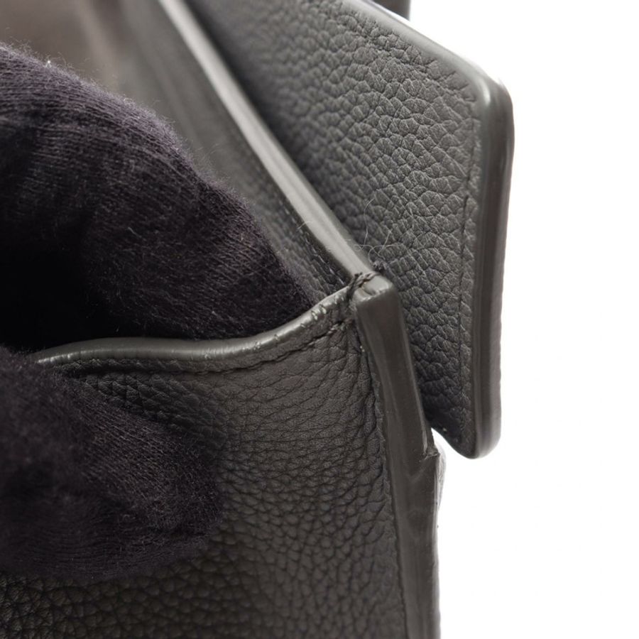 CELINE Luggage 迷你購物手提包,灰色皮革,二手女款-7