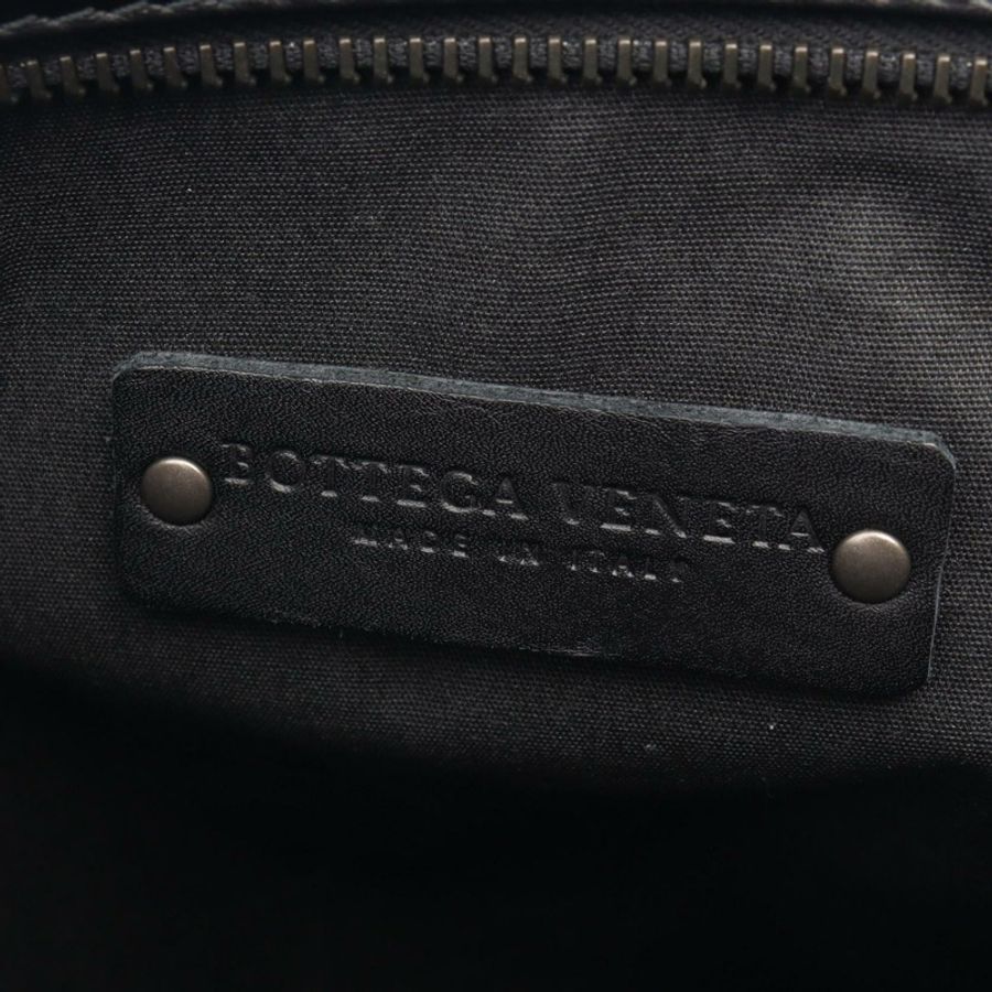 BOTTEGA VENETA Intrecciato 黑色真皮單肩包（二手女款）-3