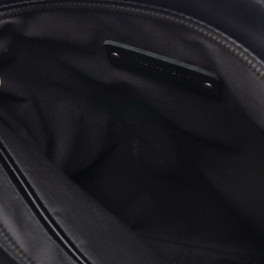 BOTTEGA VENETA Intrecciato 黑色真皮單肩包（二手女款）-4