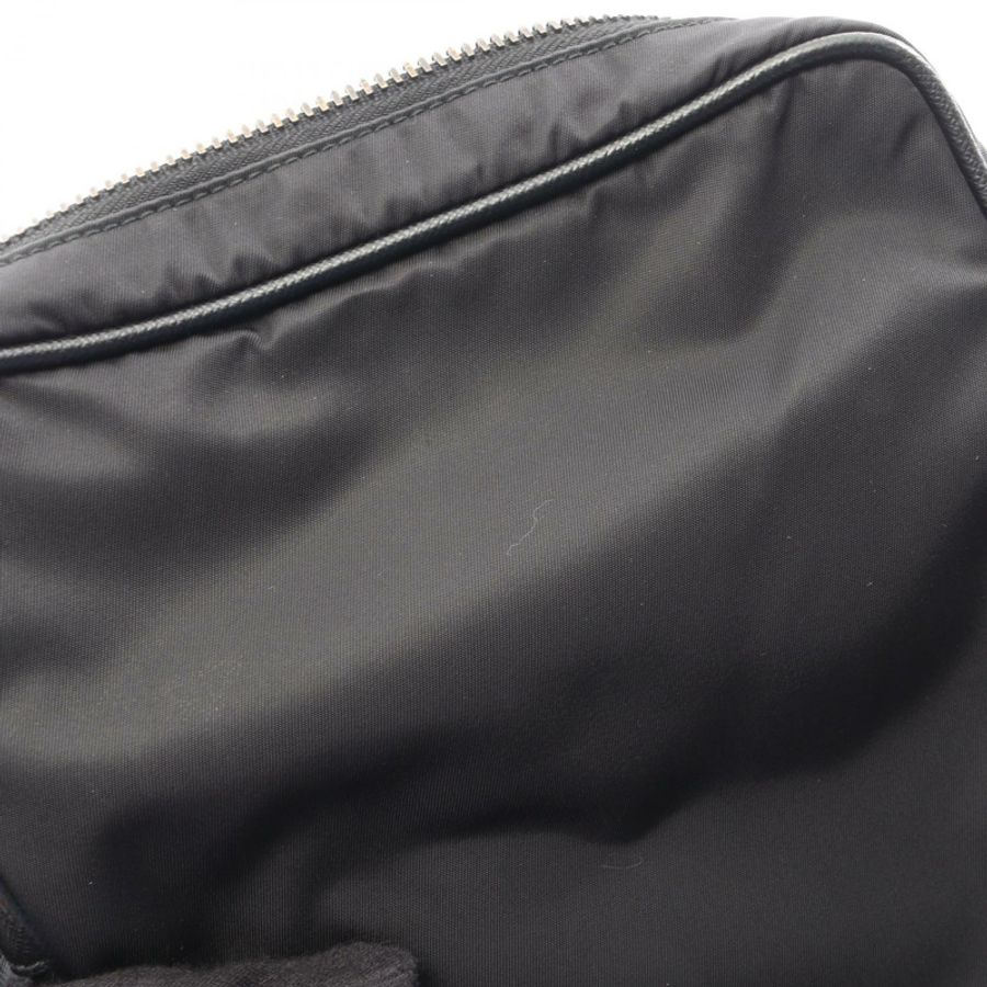 PRADA Re-Nylon 斜背單肩包 2VH112 Saffiano 皮革 黑色 二手 男女通用-6