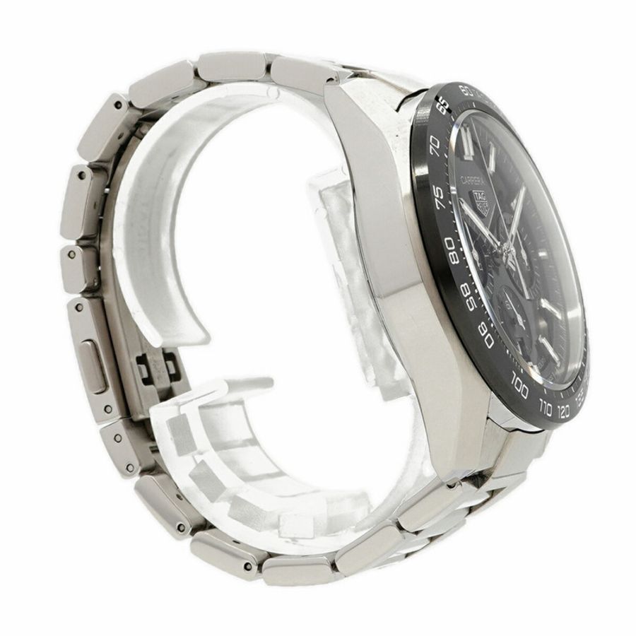 TAG Heuer 豪雅卡萊拉 Calibre 02 CBN2A1B 黑色錶盤男士腕錶-2