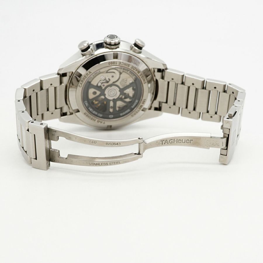 TAG Heuer 豪雅卡萊拉 Calibre 02 CBN2A1B 黑色錶盤男士腕錶-3