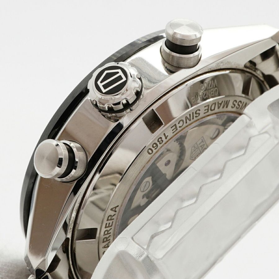 TAG Heuer 豪雅卡萊拉 Calibre 02 CBN2A1B 黑色錶盤男士腕錶-8