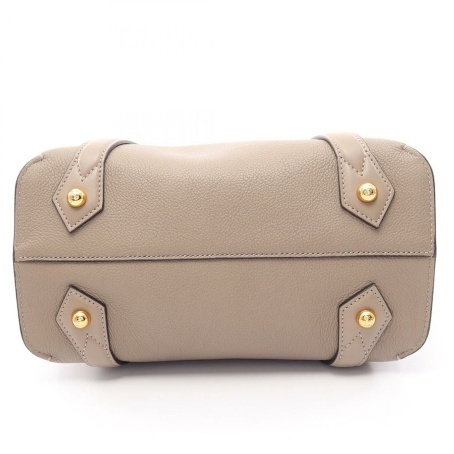 FENDI Boston 365 中型單肩斜背包 8BL152 皮革 米色 二手-4