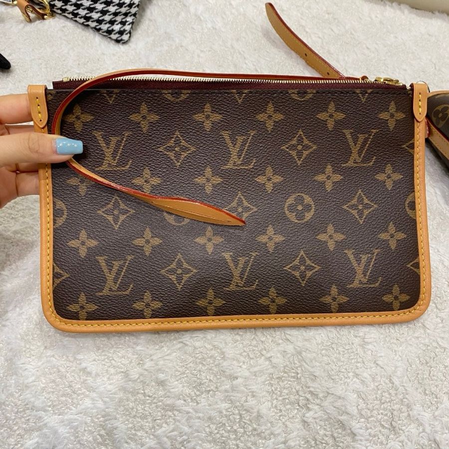 芯片款LV路易威登Carryall老花中号子母包斜挎包39*15*30-11