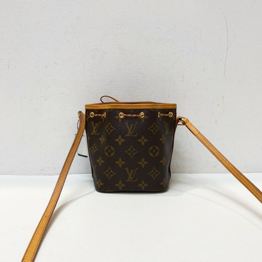 LV路易威登Nano Noe老花帆布抽绳水桶包13*16*10-3