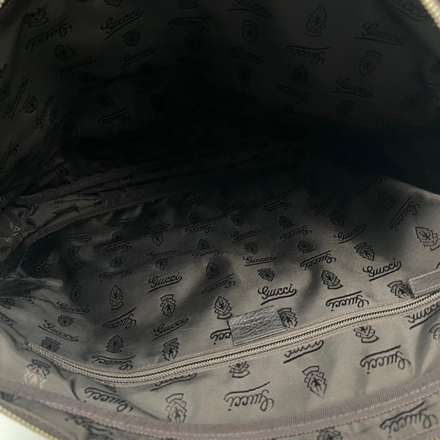 GUCCI 全皮老花壓紋手提包公文包電腦包-12