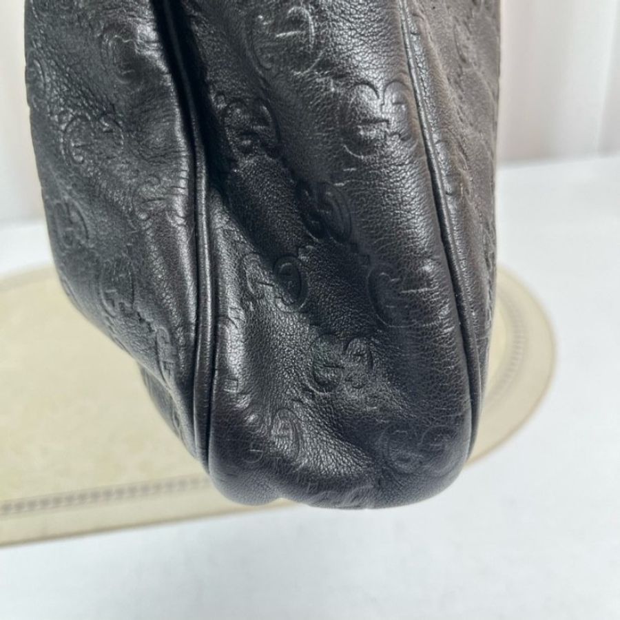 GUCCI 全皮老花壓紋手提包公文包電腦包-19