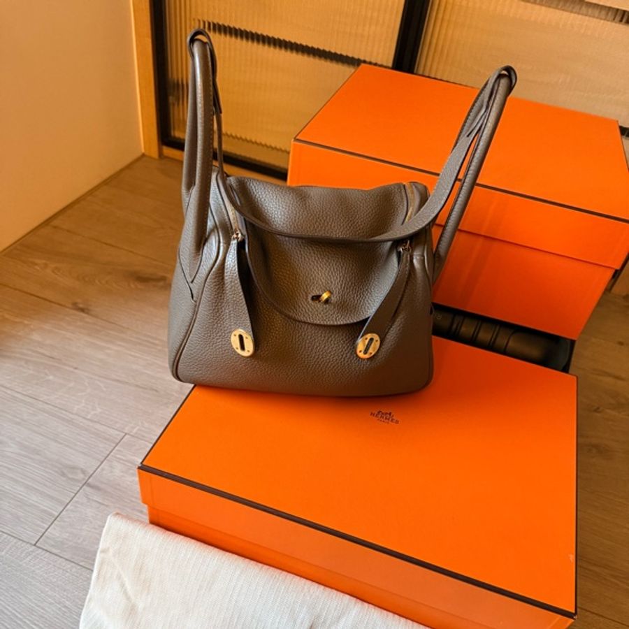 Hermès Lindy 26 8F Etain 錫器灰 Y刻 (甜甜價🫶🏿)-13