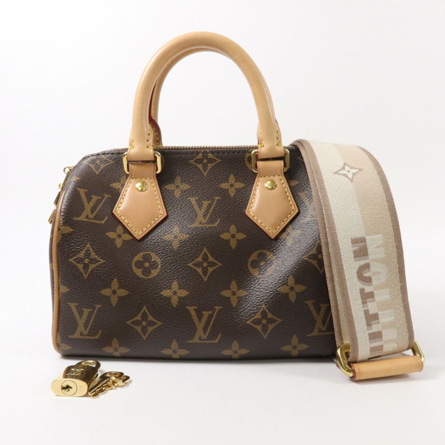 LOUIS VUITTON Monogram Speedy Bandouliere 20手挽肩背兩用袋-8