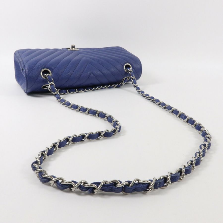 CHANEL 牛皮皮革Classic 25鏈帶肩背袋-10