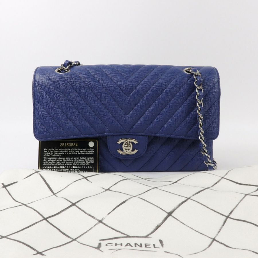 CHANEL 牛皮皮革Classic 25鏈帶肩背袋-11