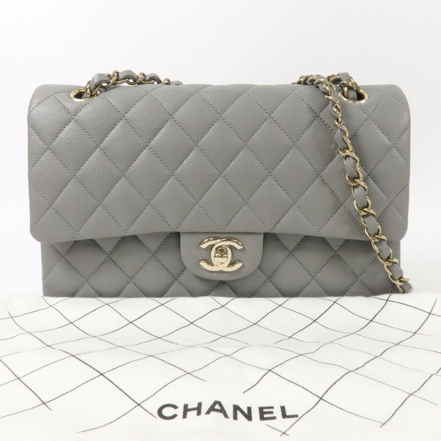 CHANEL 牛皮皮革Classic 25鏈帶肩背袋-10