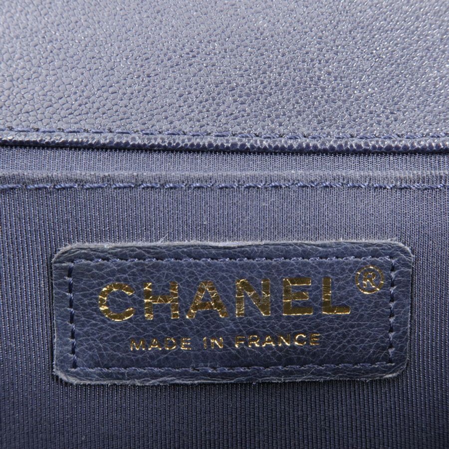 CHANEL 牛皮皮革Boy 25鏈帶肩背袋-5