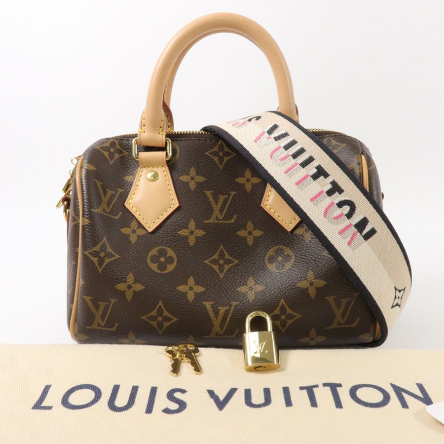 LOUIS VUITTON Monogram Speedy Bandouliere 20手挽肩背兩用袋-8