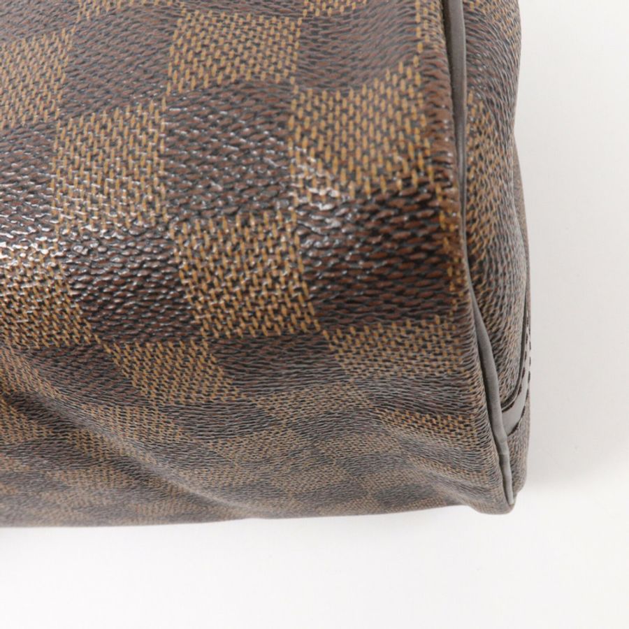 LOUIS VUITTON Damier Speedy Bandouliere 25手挽肩背兩用袋-9