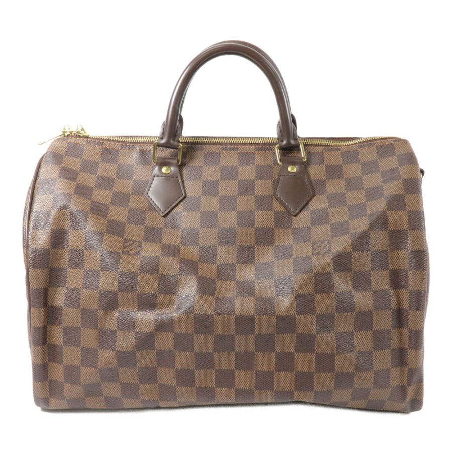 LOUIS VUITTON Damier Speedy Bandouliere 35手挽肩背兩用袋-1