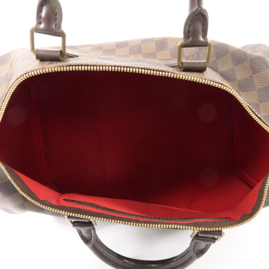 LOUIS VUITTON Damier Speedy Bandouliere 35手挽肩背兩用袋-4