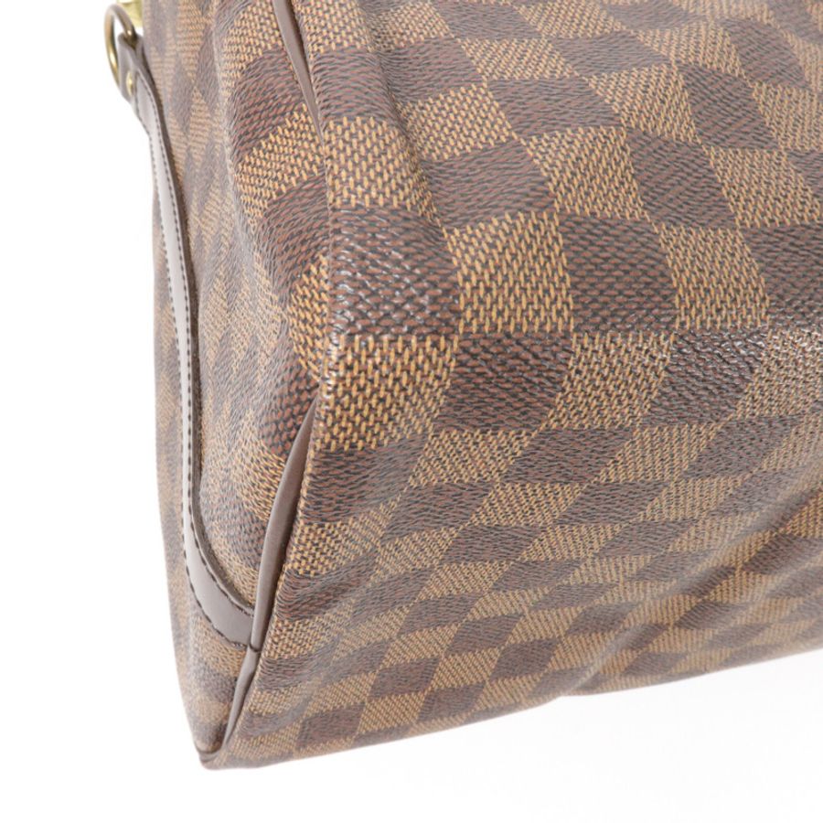 LOUIS VUITTON Damier Speedy Bandouliere 35手挽肩背兩用袋-11