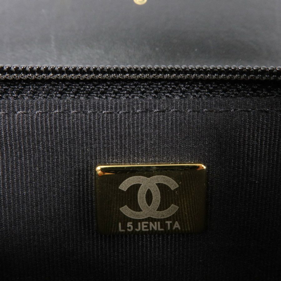 CHANEL 羊皮皮革WOC Wallet On Chain鏈帶肩背袋-8