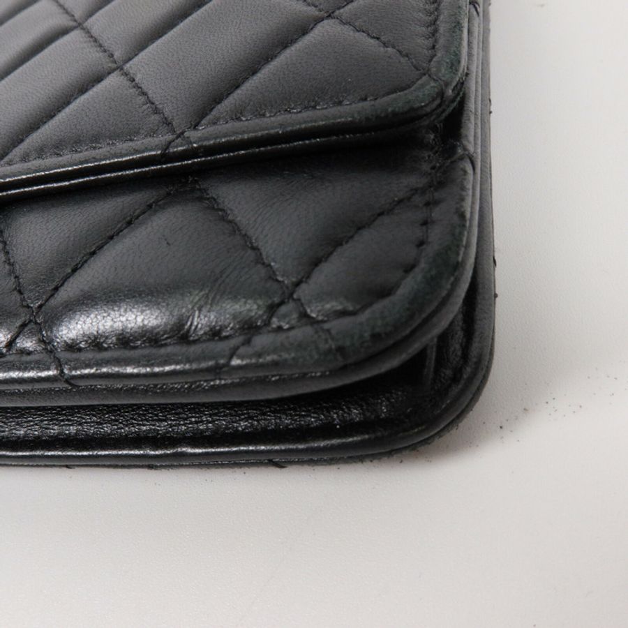 CHANEL 羊皮皮革WOC Wallet On Chain鏈帶肩背袋-12