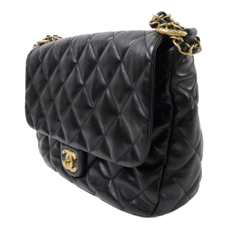 CHANEL 羊皮皮革Chain Shoulder鏈帶肩背袋-2