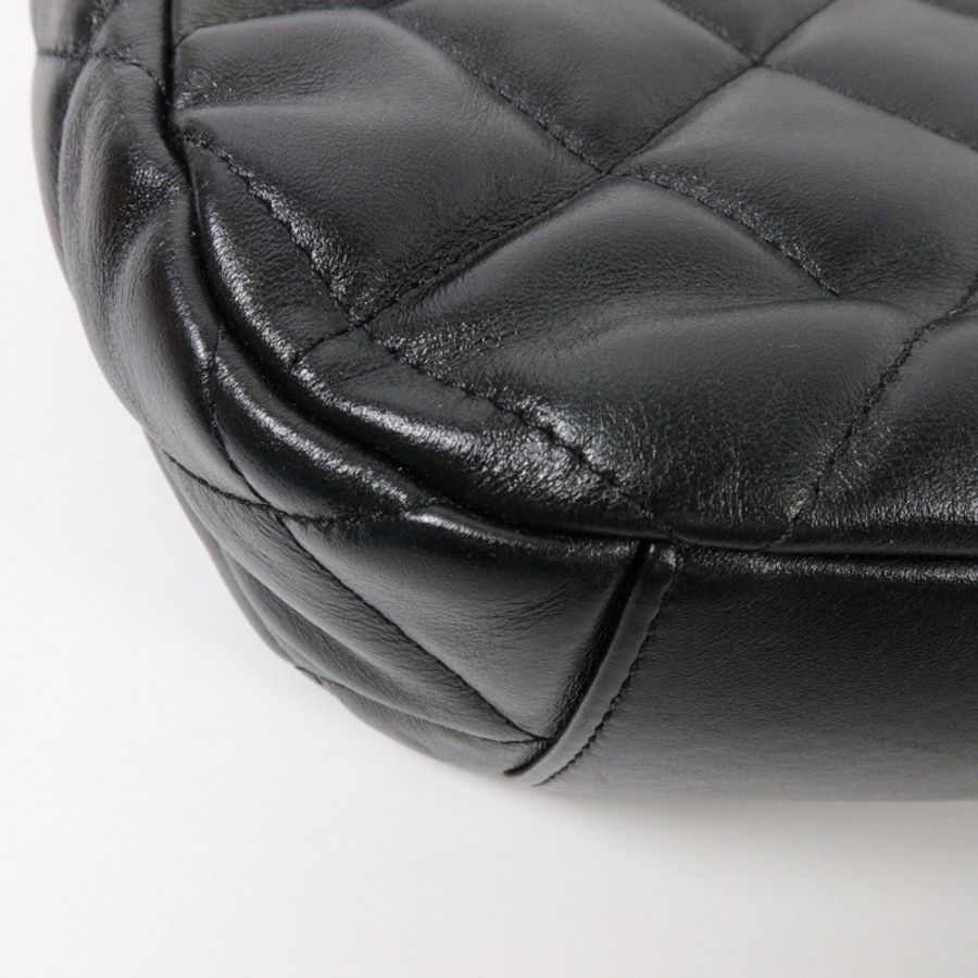 CHANEL 羊皮皮革Chain Shoulder鏈帶肩背袋-11