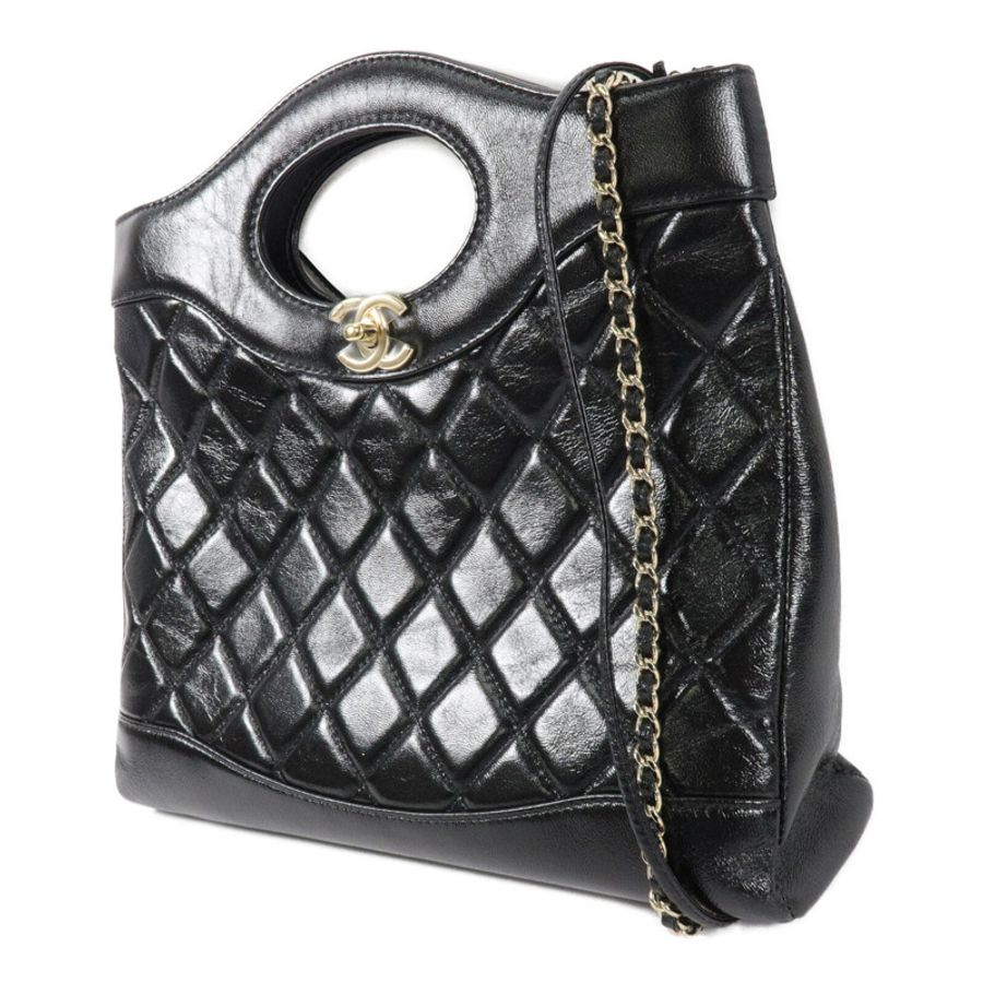 CHANEL 羊皮皮革Chanel 31 Shopping Bag鏈帶手挽肩背兩用袋-2
