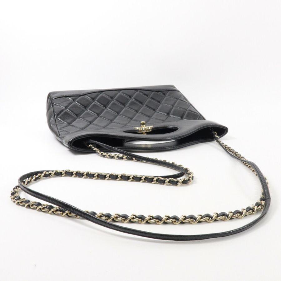 CHANEL 羊皮皮革Chanel 31 Shopping Bag鏈帶手挽肩背兩用袋-7