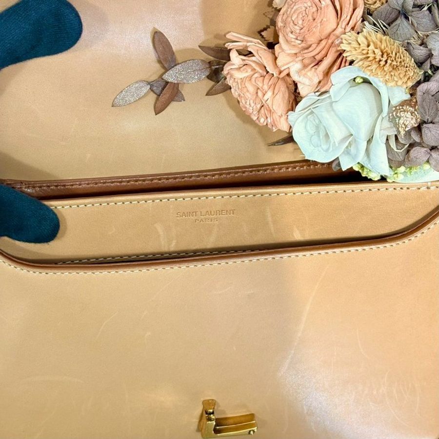 YSL Solferino Box中款皮革肩背包-6