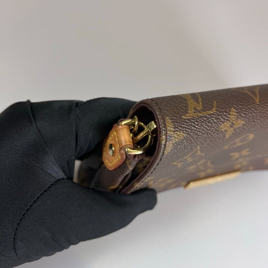 LV M40717 老花FAVORITE鍊條側肩包-13